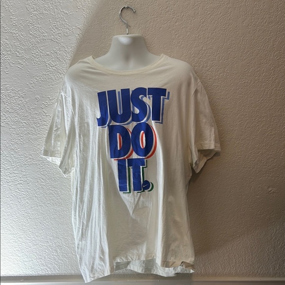 Nike White 'Just Do It' Tee - Picture 1 of 2